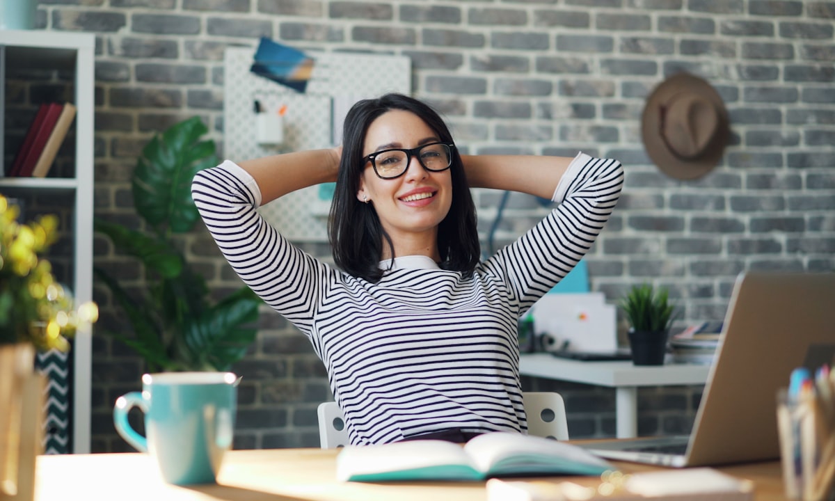 Leaning back at a desk. The repetitive part disappears, the judgement stays.