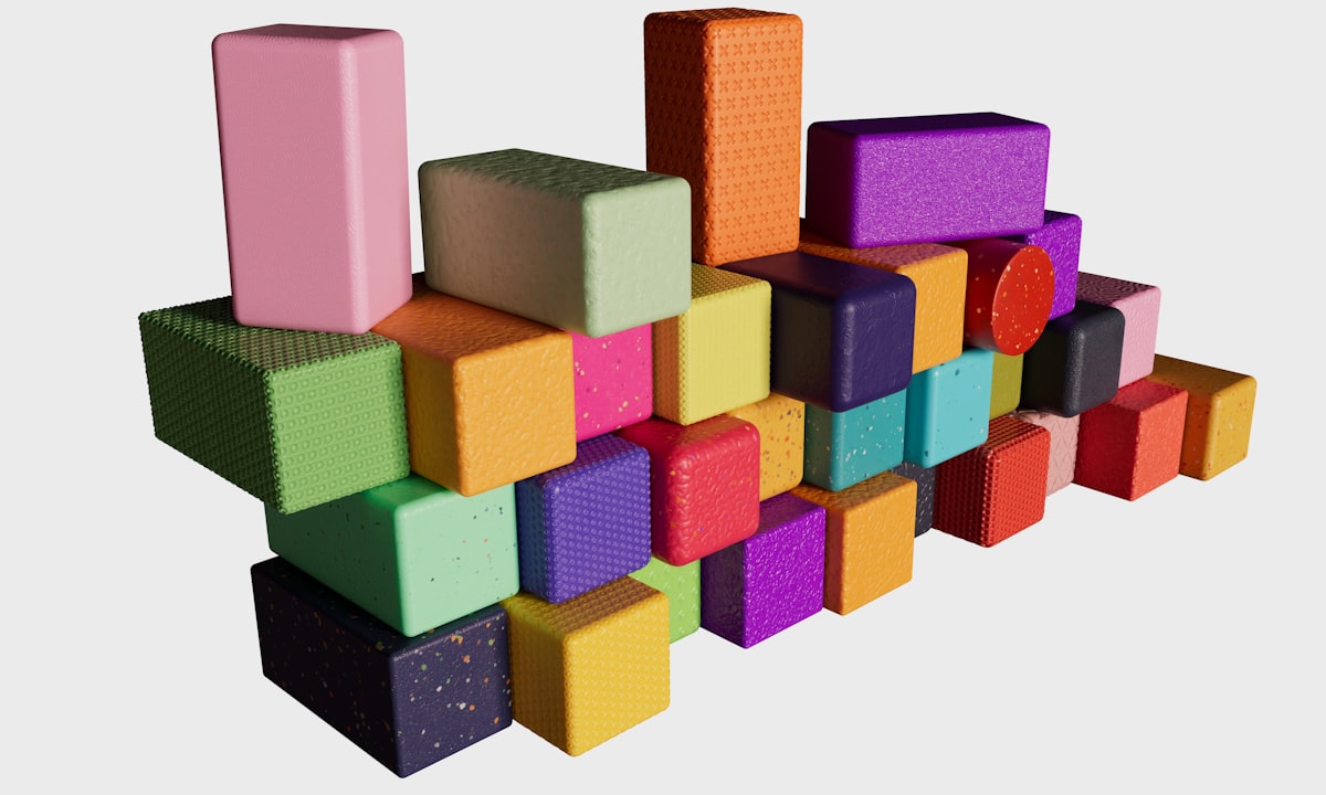 Coloured blocks stacked together. Most real answers are a mix rather than one of the three.